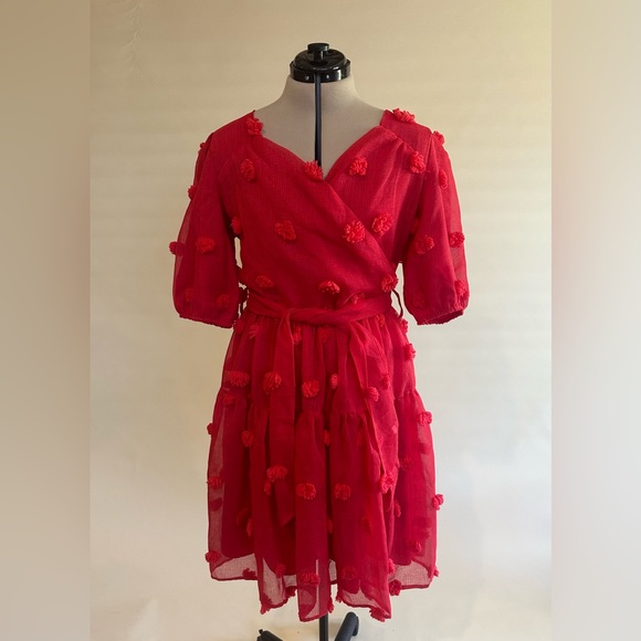 NWT Ivy City Co First Kiss Dress in Red Size Large - Picture 1 of 5